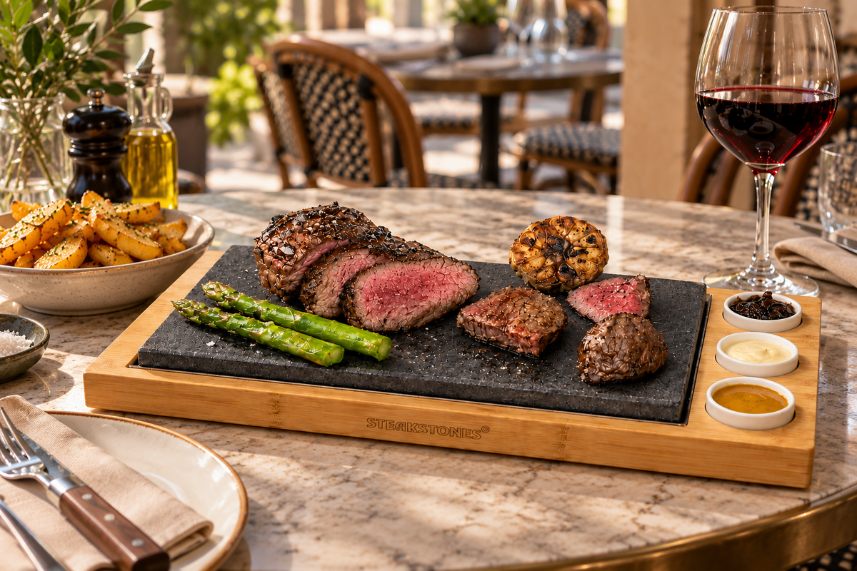 The Steak Sharer  & Sauces Set