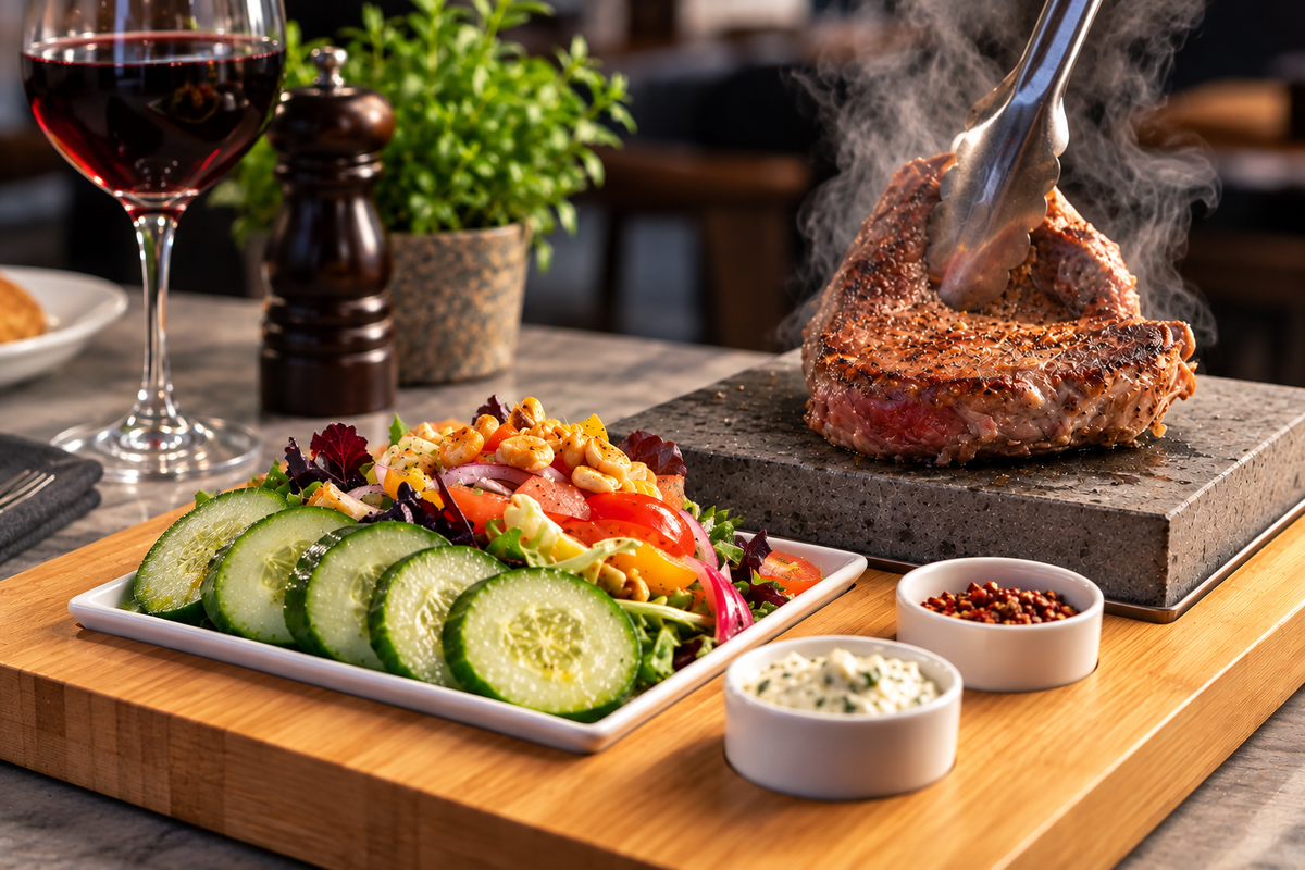 The Steak Plate & Sauces Set
